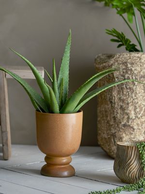Kruka Brun Stengods Parvez | Bloomingville