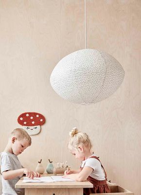 Lampskärm Offwhite / Svart Papper. Stål OYOY LIVING