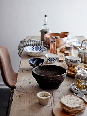 Skål Blå Porslin | Bloomingville Creative