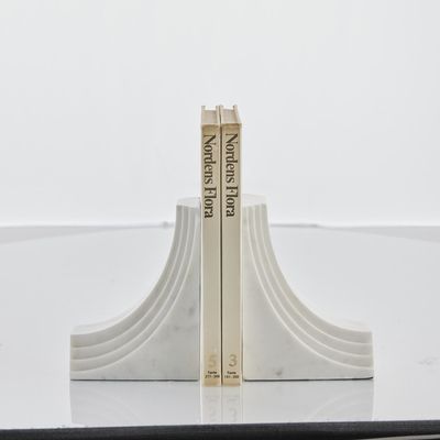 Lene Bjerre Ellia Bokstöd Vit Marmor