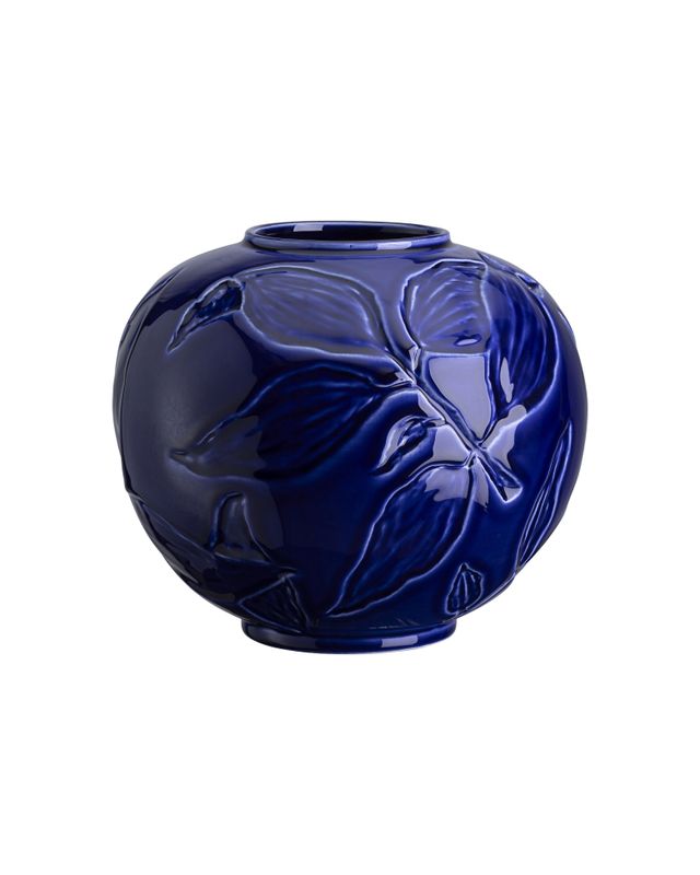 Bergs Potter Florita GLAZED Vas H15 cm, Agatblå