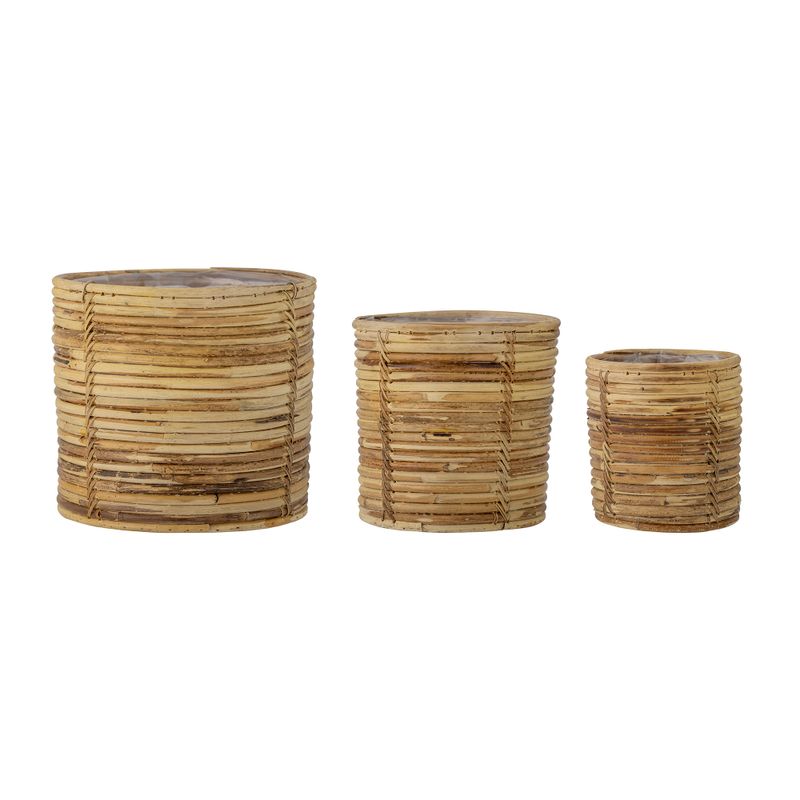 Korg Natur Rotting Linoa Set om 3 | Bloomingville