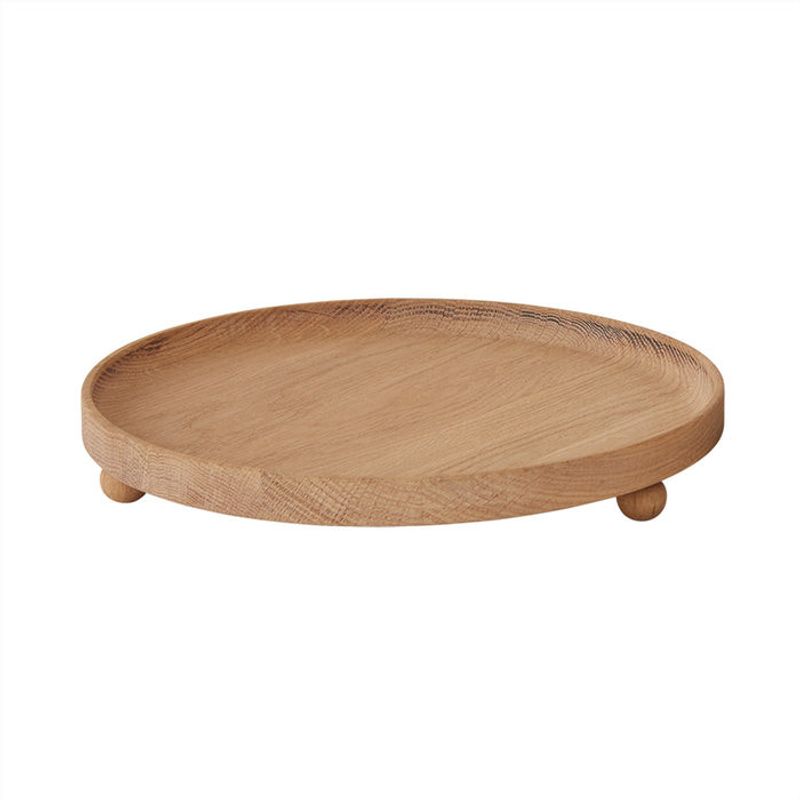 Inka Träbricka Rund Natur Ek Oyoy Living Ø30cm