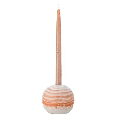 Ljusstake Orange Stengods Paula | Bloomingville