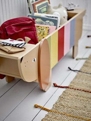 Bloomingville Charlie Bokställ, Multi, Mdf L108xH32xW37 cm