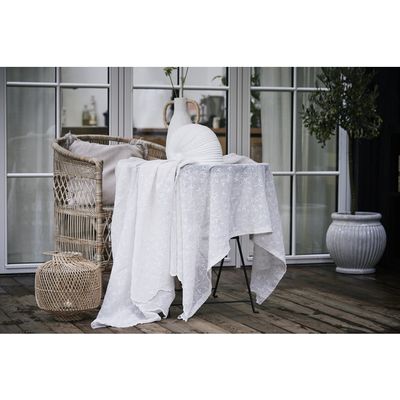 Lene Bjerre Eloise Bordsduk Benvit Polyester 280x160 cm