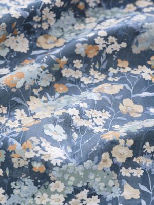 Svanefors Äng Gardin 2-pack Blå 135x280 cm