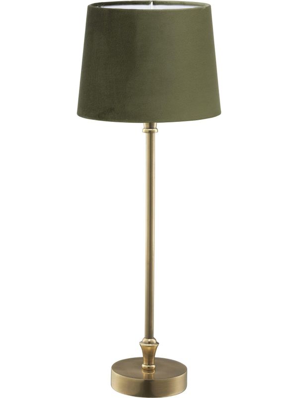 Liam Bordslampa med grön Skärm 59cm Guld | PR Home