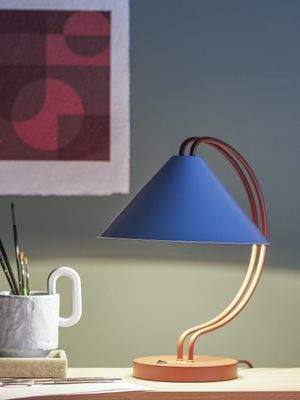 Janya Table lamp Röd Metall H35cm Bloomingville