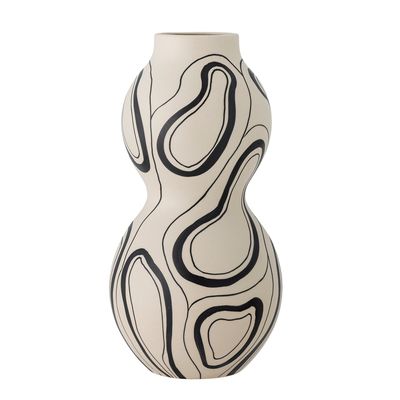 Vas Svart Stengods Nicola | Bloomingville