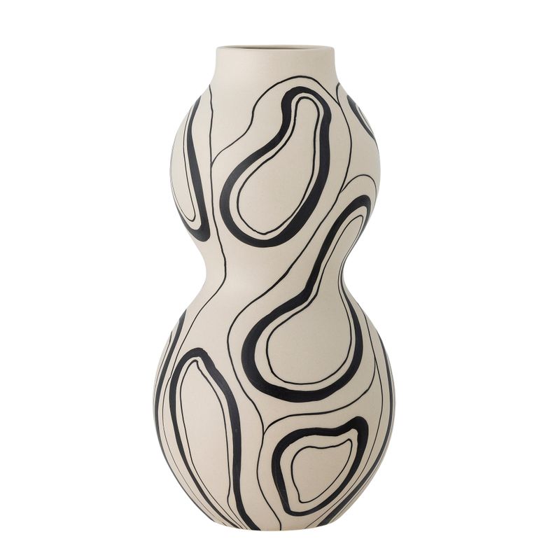 Vas Svart Stengods Nicola | Bloomingville
