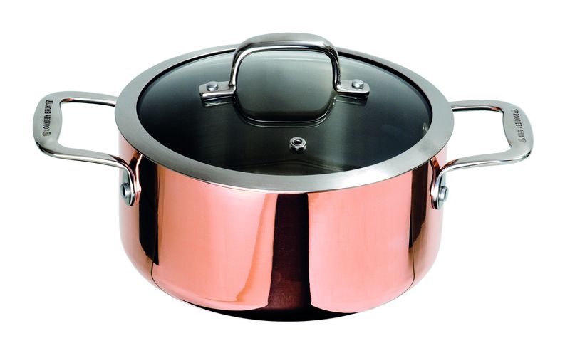 Maestro Gryta 3L, Induktionsbotten Glaslock 20X10 cm Ronneby Bruk