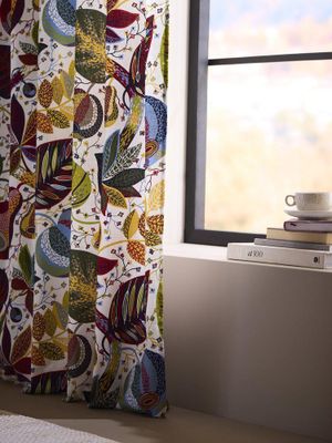 Svanefors A&E Gardin 2-pack Röd 145x250 cm