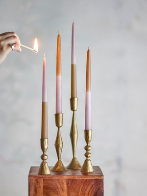 Ljus Rosa Paraffin Burma Pack of 4 | Bloomingville