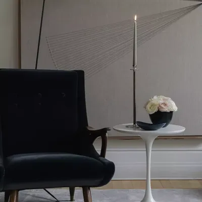 Hilke Collection Ljusstake, Alto Basso - Förnicklad Mässing