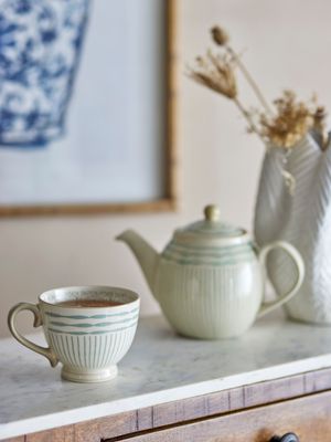 Mugg Grön Stengods | Bloomingville Creative