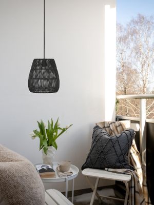 Saigon Taklampa Svart 28cm Utomhus | PR Home