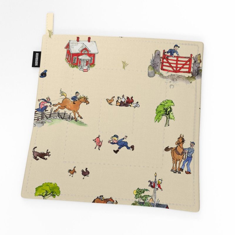 Emil I Katthult beige grytlapp Arvidssons Textil