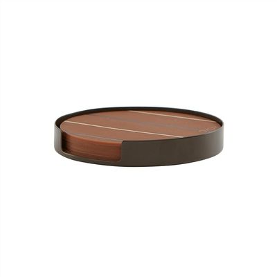 Bricka Choko Rostfritt Stål. Pulverlackerad & Silikon OYOY LIVING