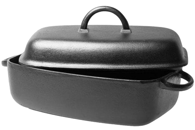 Oval Gryta 5.5L, Järnlock 33 cm Ronneby Bruk