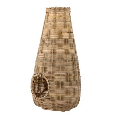 Lyktor med glas Natur Bambu Ottine | Bloomingville