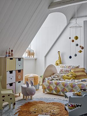 Bloomingville Space Mobil, Gul, Bomull Ø30xH90 cm