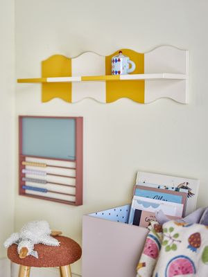 Bloomingville Bubbi Hylla, Gul, Mdf L80xH22,5xW17 cm