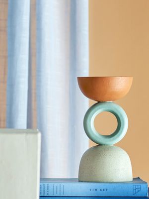 Värmeljushållare Orange Polyresin Loretta | Bloomingville