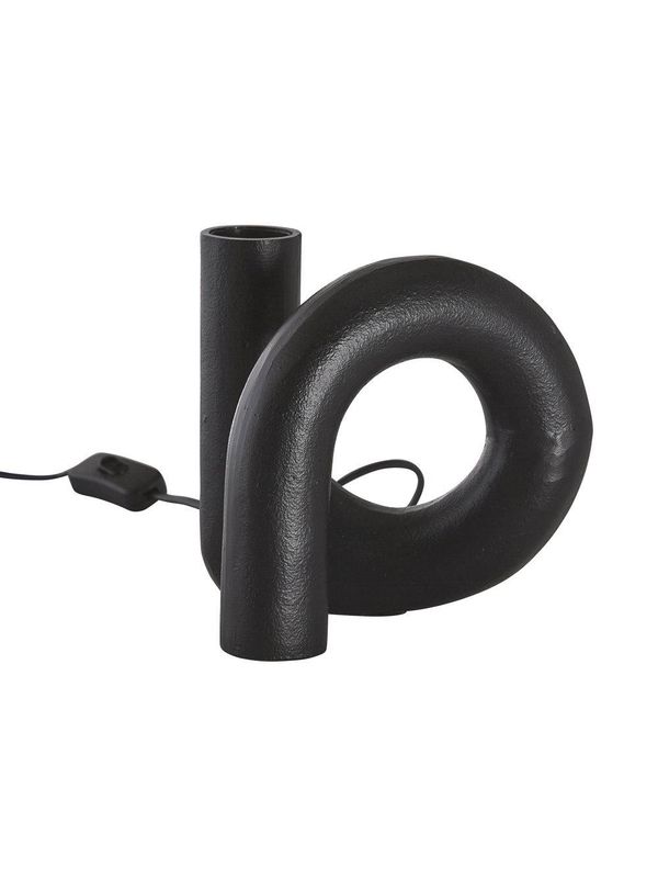 PR Home Notice Swirl Lampfot Råsvart 18cm