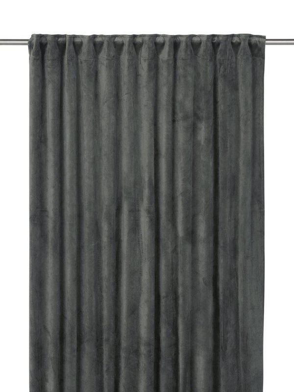 Svanefors Estelle Gardin 2-pack Mellangrå 135x280 cm
