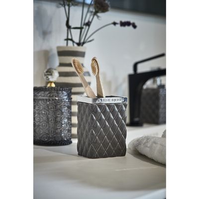 Lene Bjerre Portia Dricksglas Mörkgrå/Silver