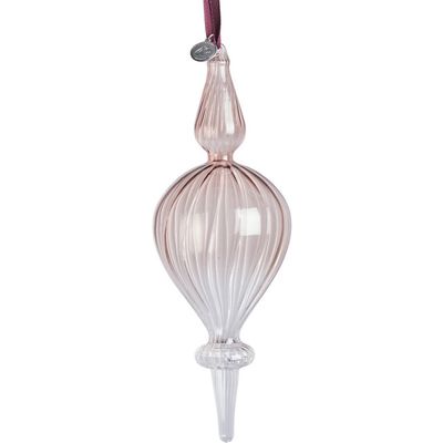 Lene Bjerre Glossia Dekoration / H21.5 cm Rosa/Transparent