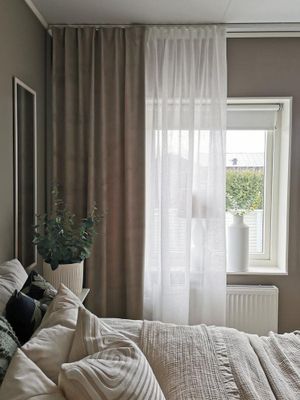 Svanefors Elise Gardin 2-pack Beige 135x280 cm