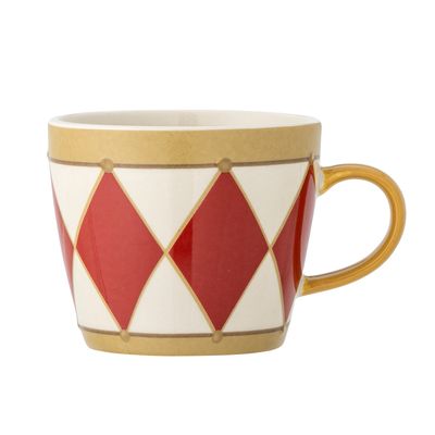 Mugg Röd Stengods Jolly | Bloomingville