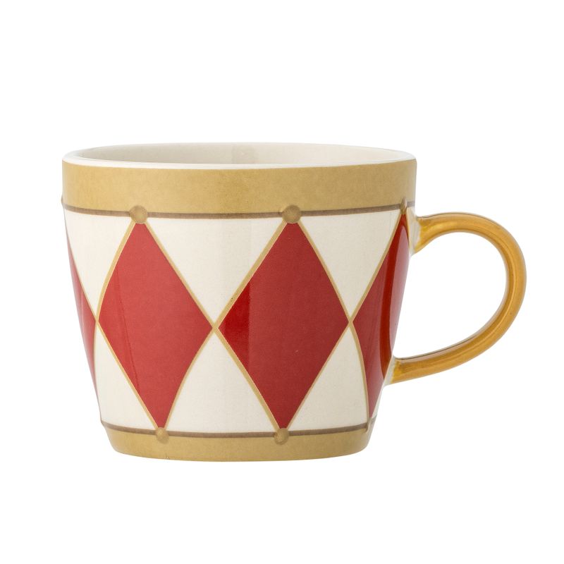 Mugg Röd Stengods Jolly | Bloomingville
