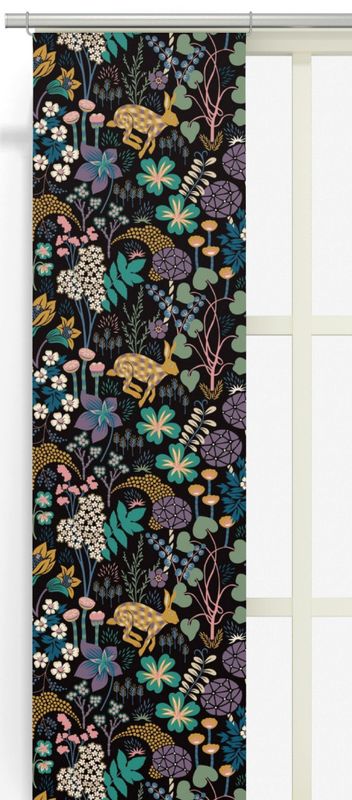 Lyckeflykt svart/multi panellängd 2 pack Arvidssons Textil