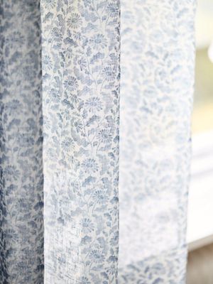 Svanefors Yrsa Gardin 2-pack Blå 140x280 cm