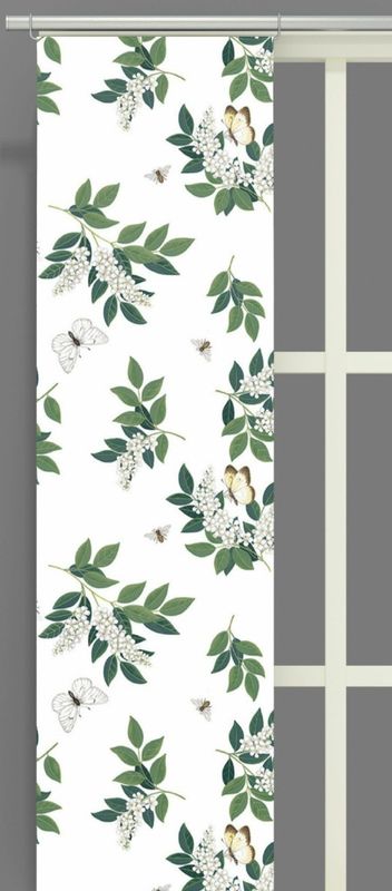 Häggå offwhite/grön panellängd 2 pack Arvidssons Textil