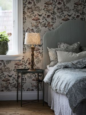 PR Home Lodge Bordslampa Eldertree Gråblå