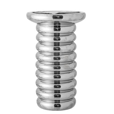Spike Sidobord Silver Stengods Ø30cm Bloomingville