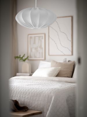 PR Home Rosa Takskärm Jersey Vit 60cm