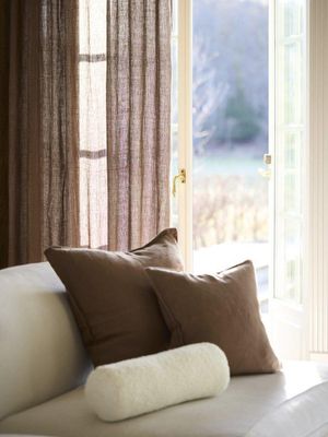 Svanefors Julie Gardin 2-pack Mocca 145x280 cm