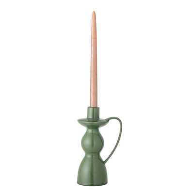 Ljusstake Grön Stengods Fija | Bloomingville