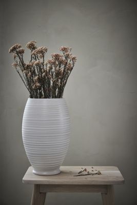 Lene Bjerre Catharinia Blomkruka Benvit Keramik H35 cm