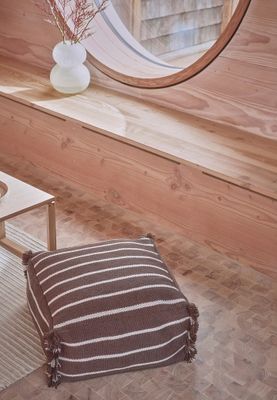 OYOY Lina Återvunnen Sittpuff Choko Polyester