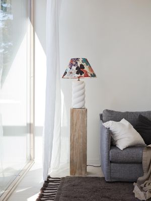 Spin Lampfot Vit 41cm | PR Home
