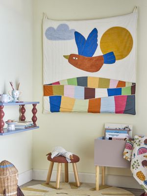 Bloomingville Colorine Väggdekoration, Natur, Bomull L101xW101 cm