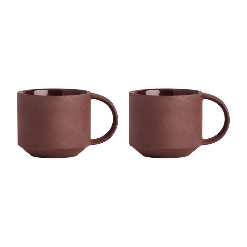 Kopp Mörk terrakotta Terrakotta OYOY LIVING