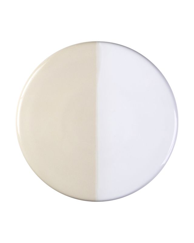 Bergs Potter Nuna GLAZED Dekorativ Bricka Ø28 cm, Mineralvit