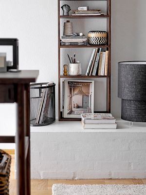 Bordslampa Svart Linne Zalt | Bloomingville